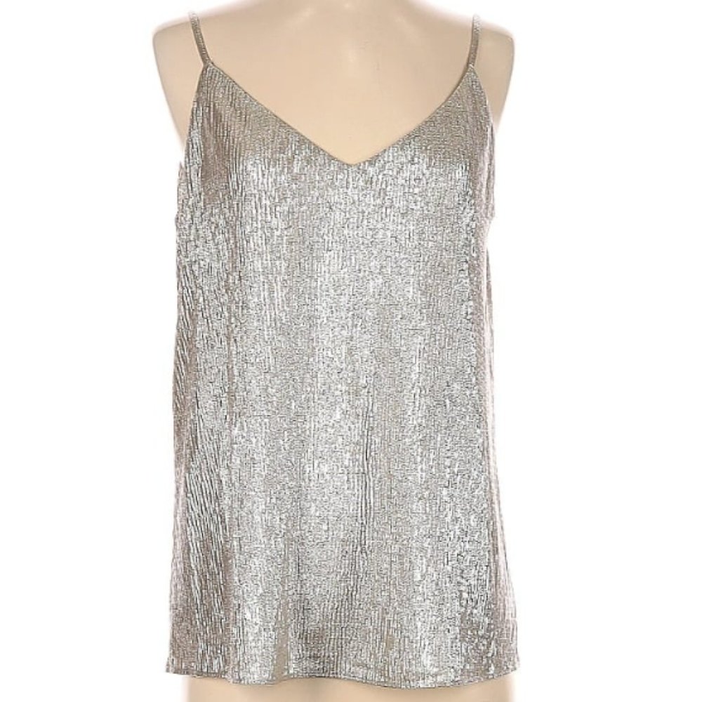 Ann Taylor Loft silver tank top